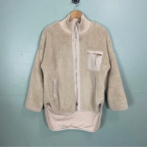 Varley Marney Jacket Sherpa Cream‎ Zip Up Small